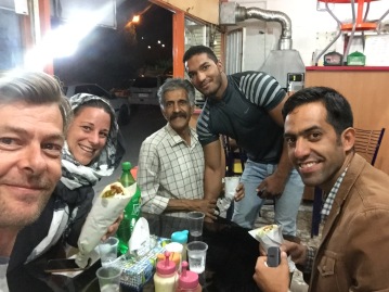 Making friends in Kerman